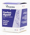 Maisto papildas VITAVEA Confort digestif virškinimo komfortui (anglis, molis, mielės) N45